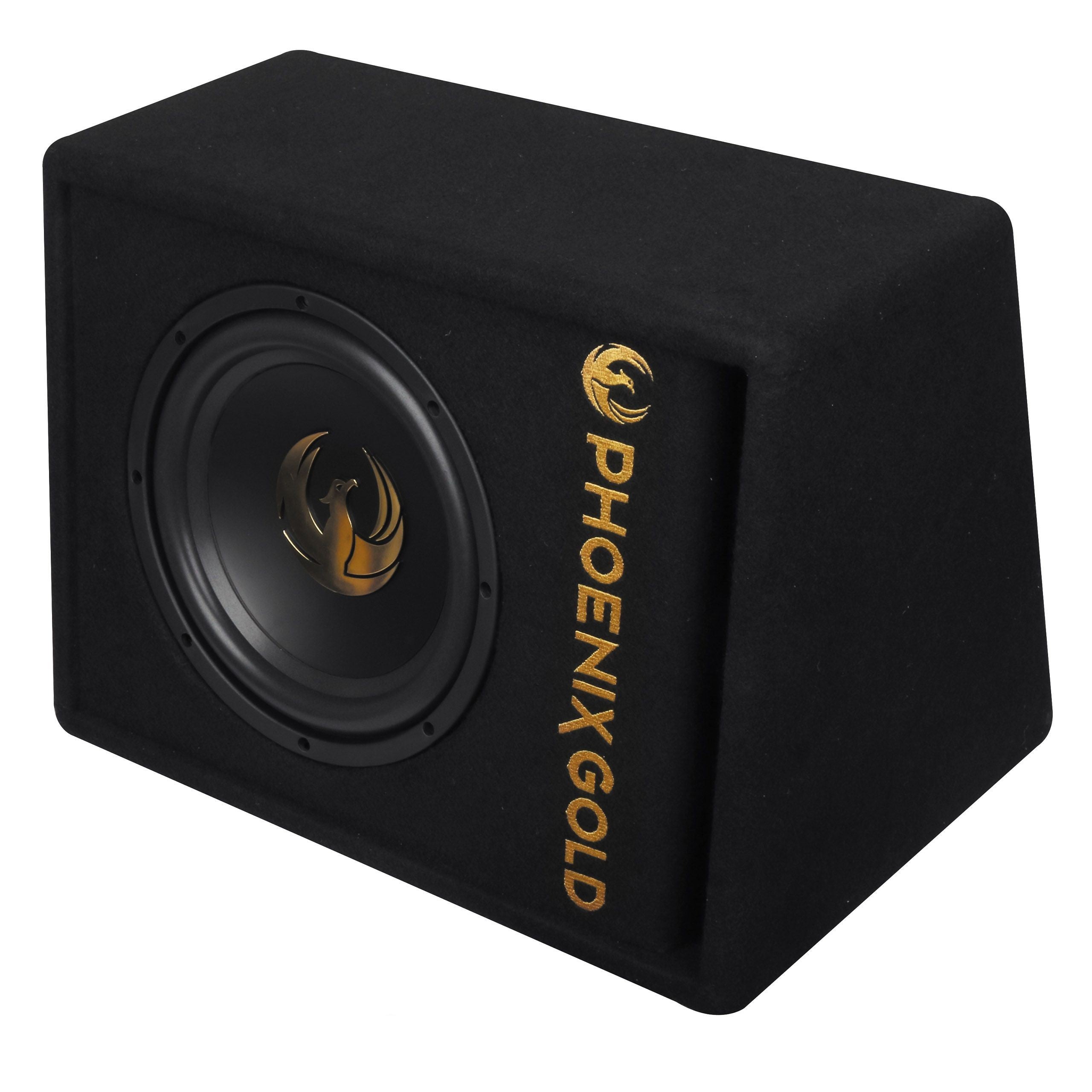 Subwoofer Part Key Phoenix Gold Z10AB 10″ Active Ported Subwoofer 800W with Wiring Kit ...